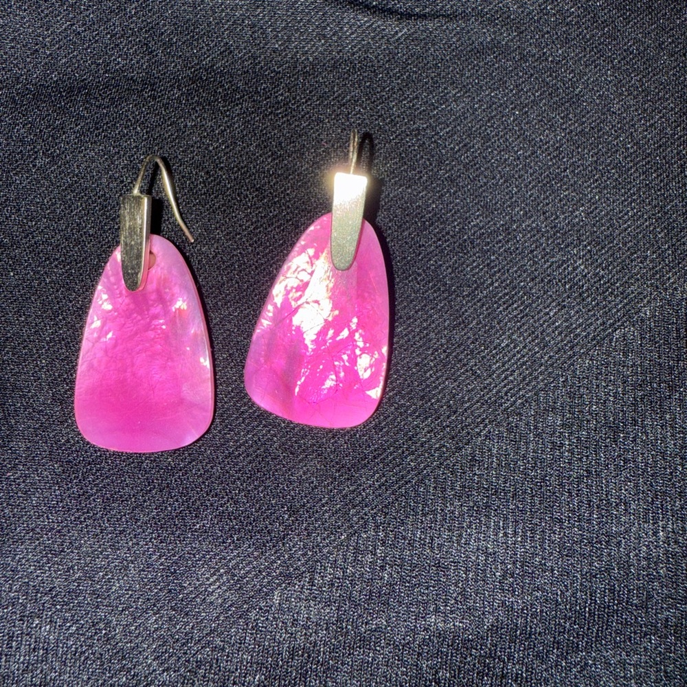 Kendra Scott Pink Drop Earrings